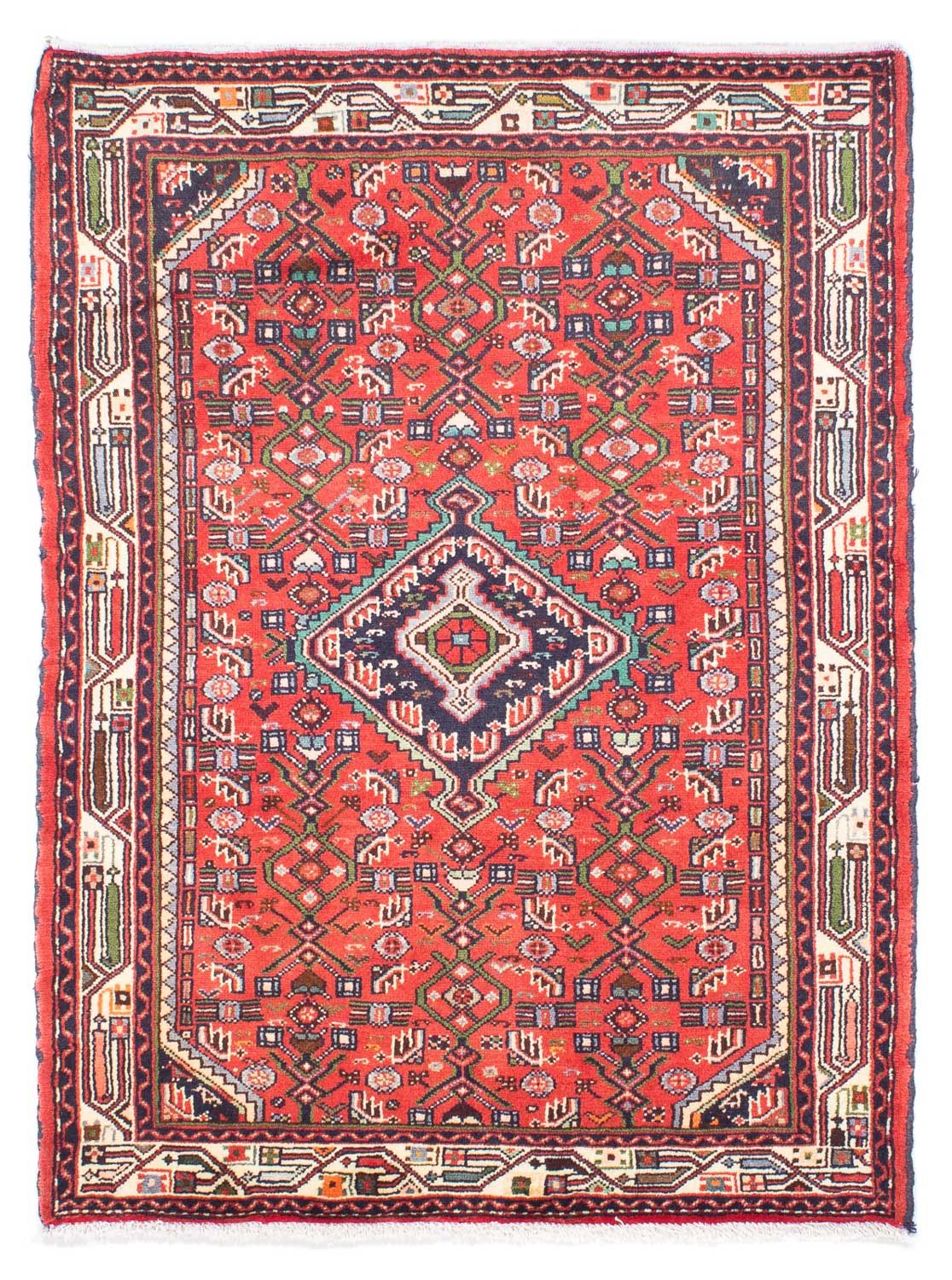 Persisk tæppe - Nomadisk - 143 x 104 cm - rød