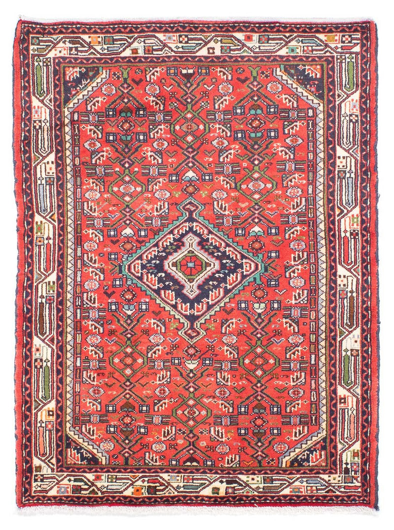 Persisk tæppe - Nomadisk - 143 x 104 cm - rød