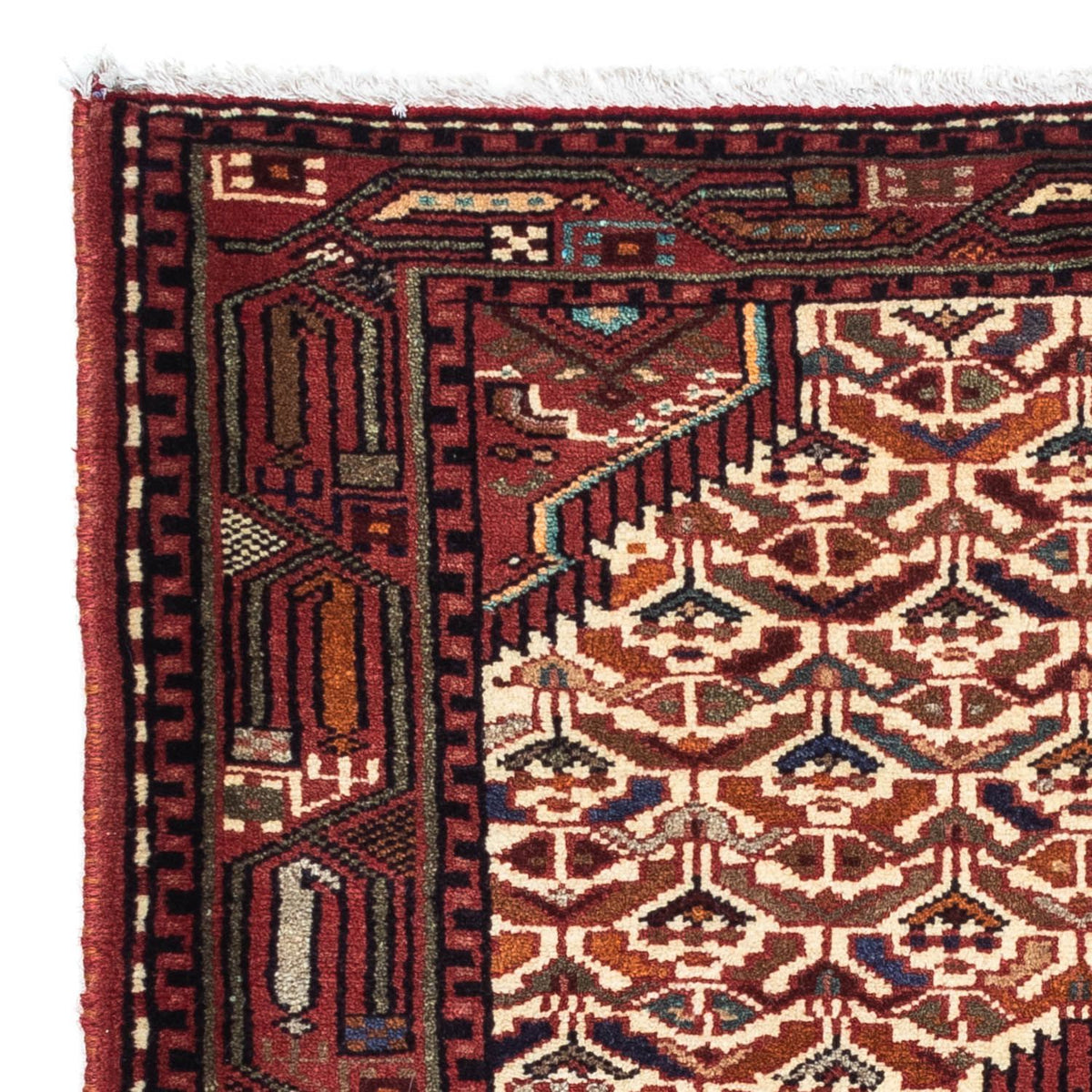 Persisk tæppe - Nomadisk - 125 x 80 cm - beige