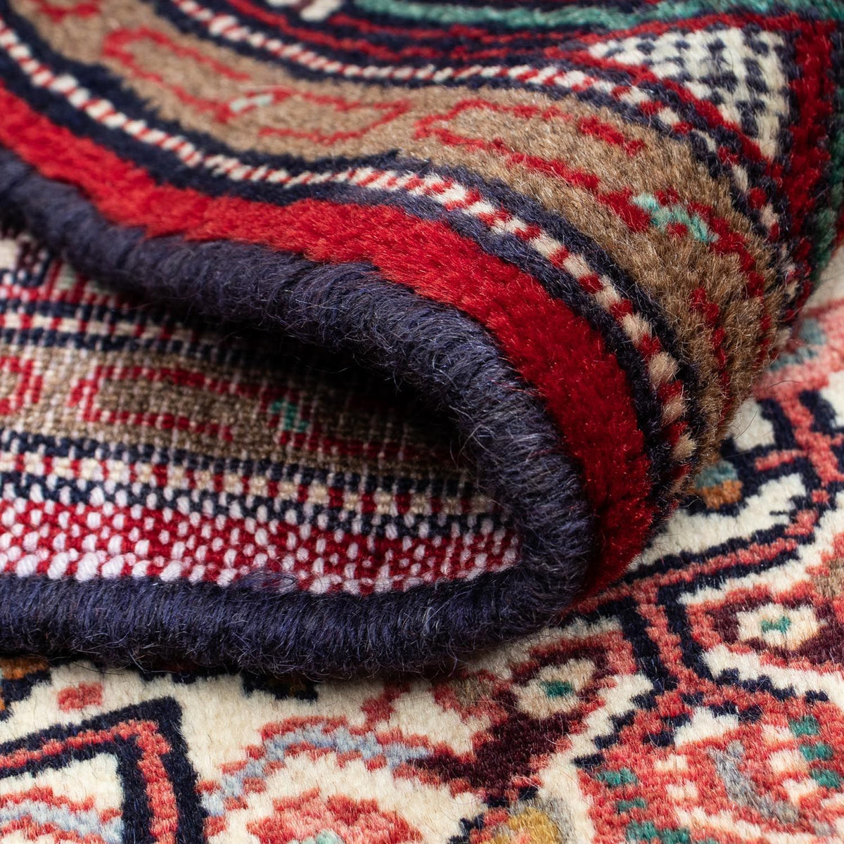 Persisk tæppe - Nomadisk - 125 x 80 cm - beige