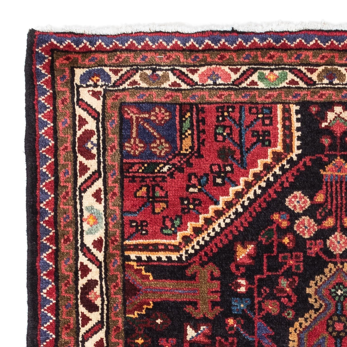 Persisk tæppe - Nomadisk - 125 x 80 cm - mørkeblå