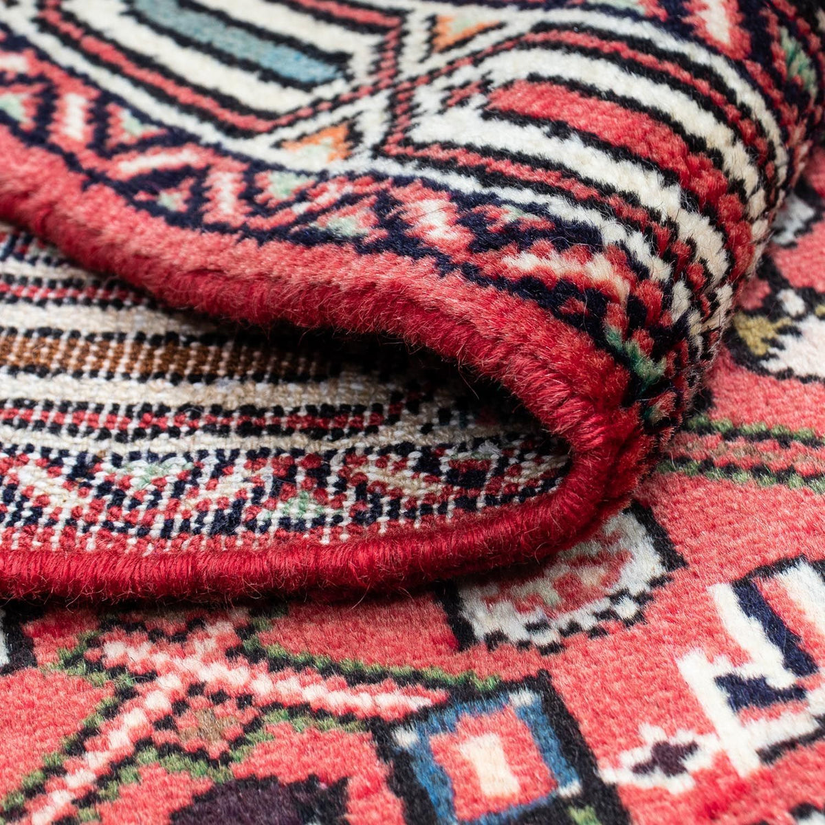 Persisk tæppe - Nomadisk - 125 x 80 cm - rød