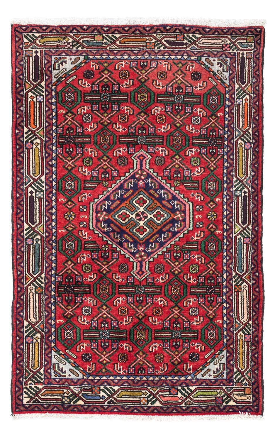 Persisk tæppe - Nomadisk - 125 x 80 cm - rød