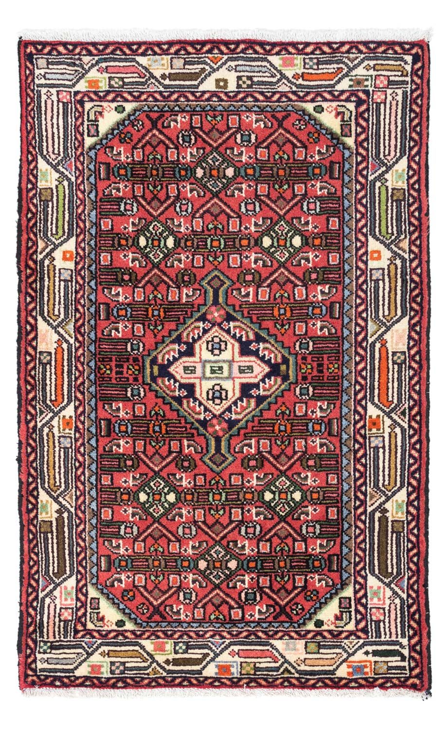 Persisk tæppe - Nomadisk - 125 x 80 cm - rød