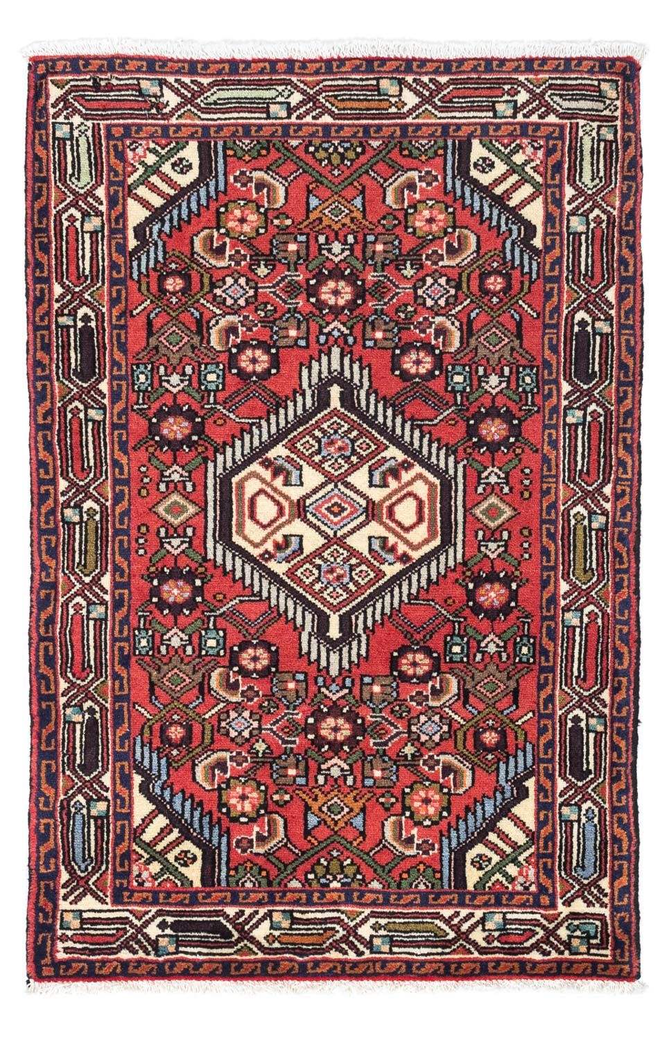 Persisk tæppe - Nomadisk - 125 x 80 cm - rød