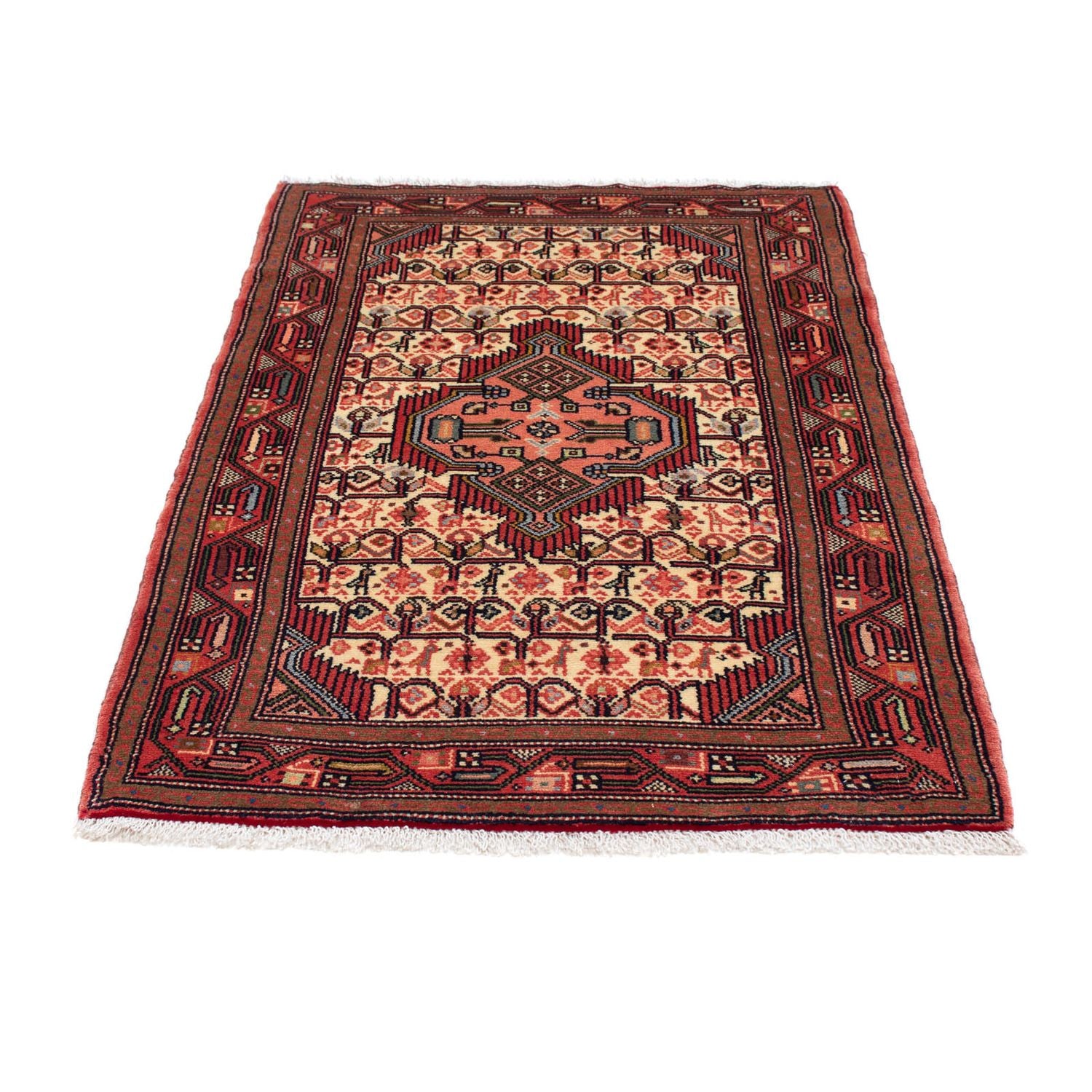 Persisk tæppe - Nomadisk - 125 x 80 cm - beige