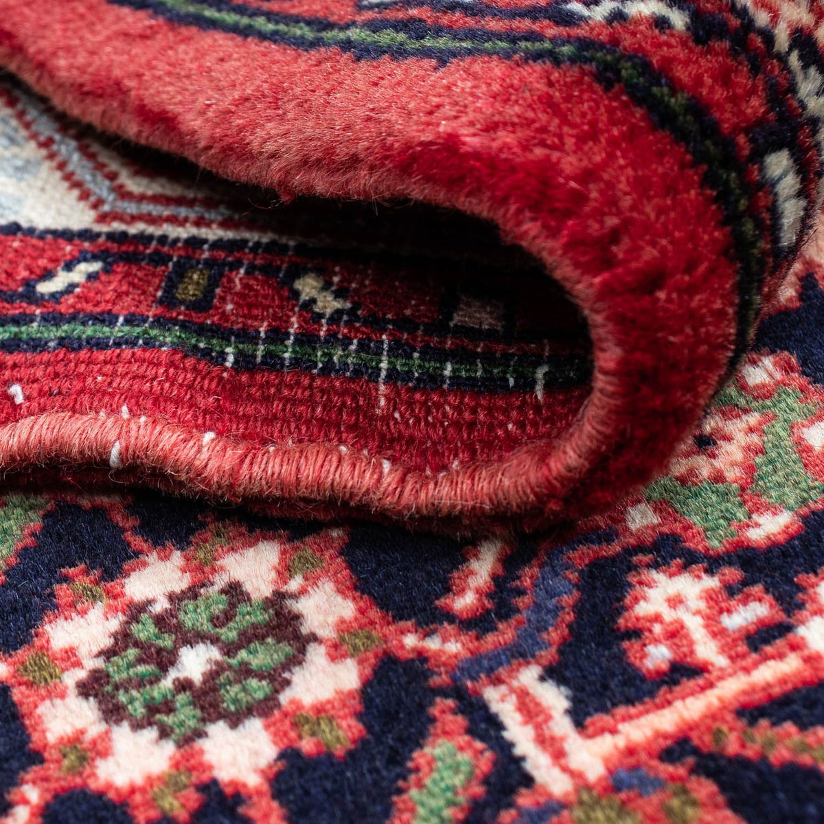 Persisk tæppe - Nomadisk - 125 x 80 cm - mørkeblå