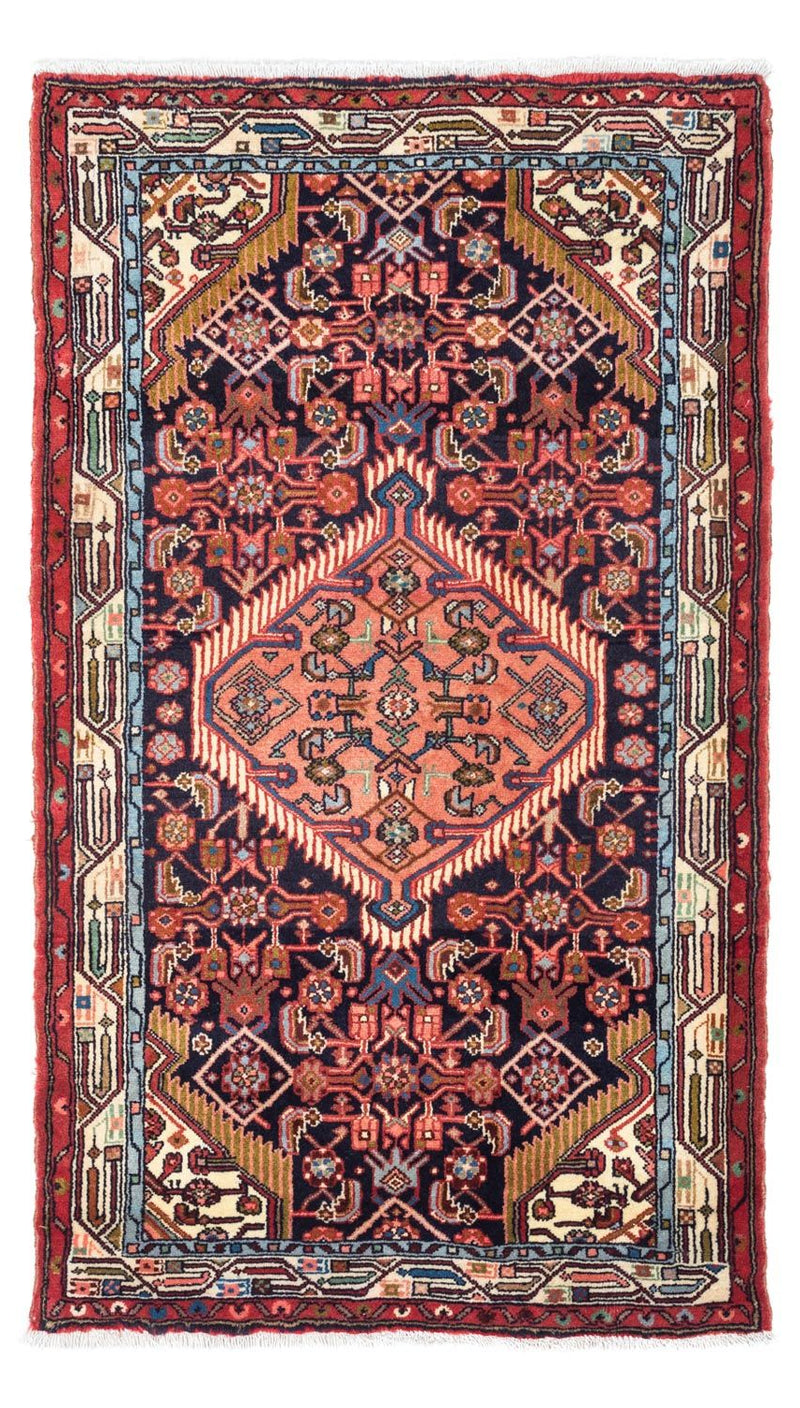 Persisk tæppe - Nomadisk - 125 x 80 cm - mørkeblå