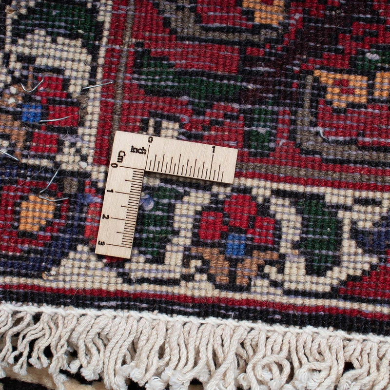 Persisk tæppe - Nomadisk - 310 x 210 cm - mørkerød