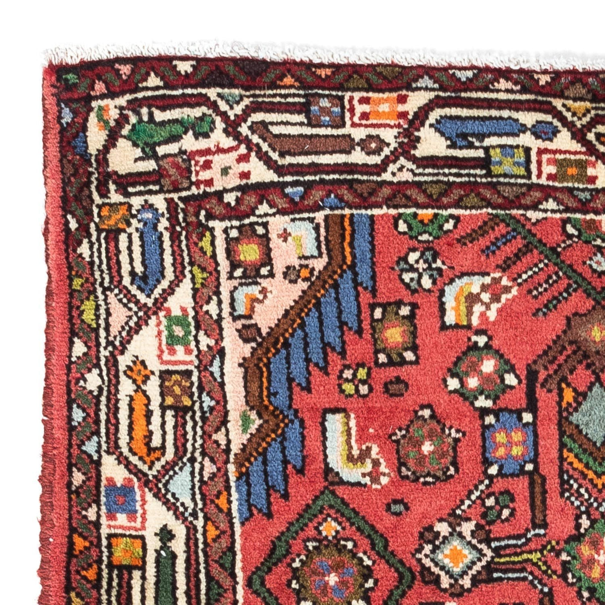 Persisk tæppe - Nomadisk - 125 x 80 cm - rød