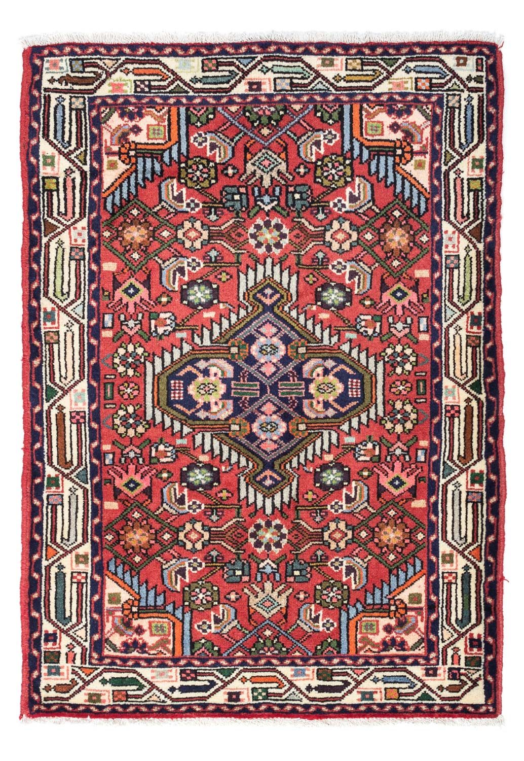 Persisk tæppe - Nomadisk - 125 x 80 cm - rød