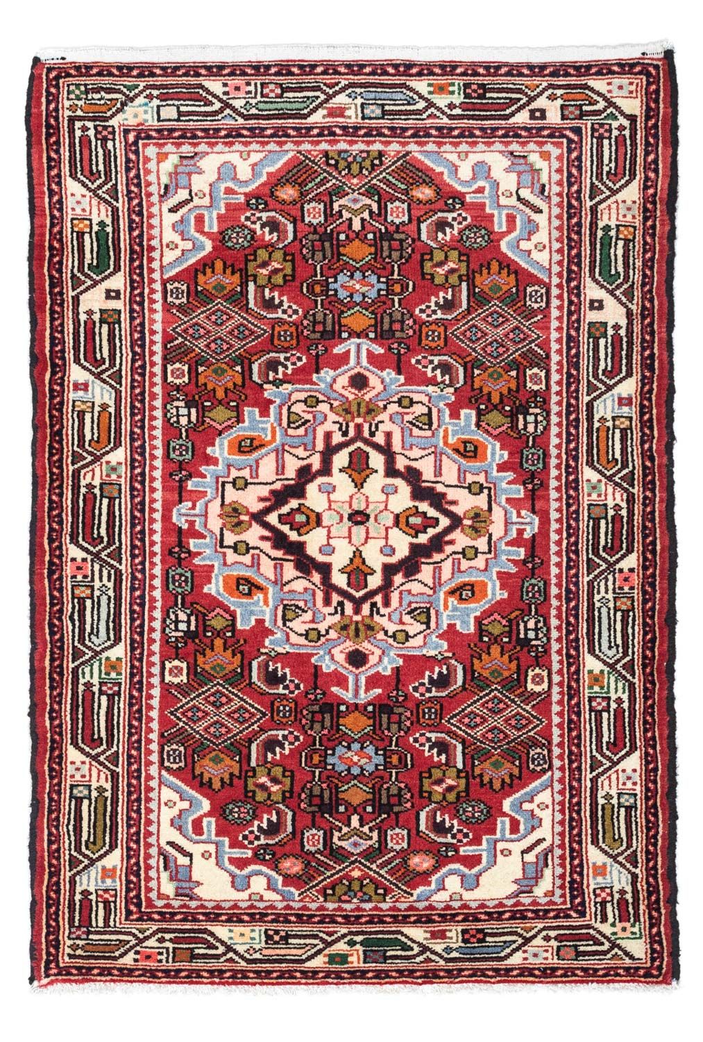 Persisk tæppe - Nomadisk - 125 x 80 cm - rød
