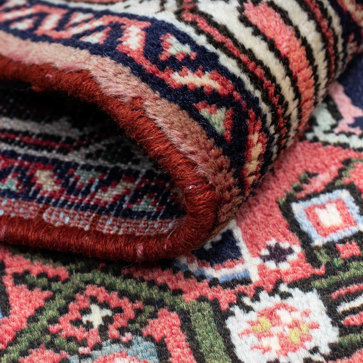 Persisk tæppe - Nomadisk - 125 x 80 cm - lysrød