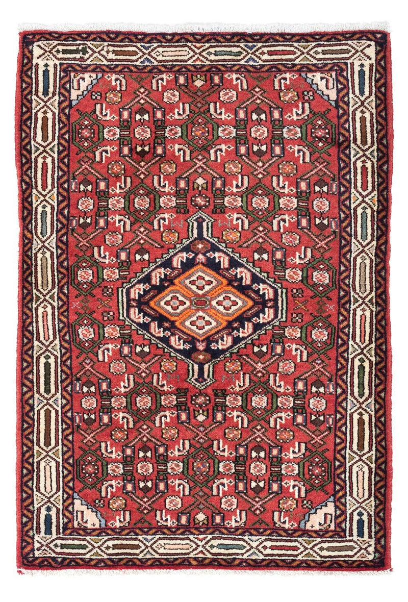 Persisk tæppe - Nomadisk - 125 x 80 cm - lysrød