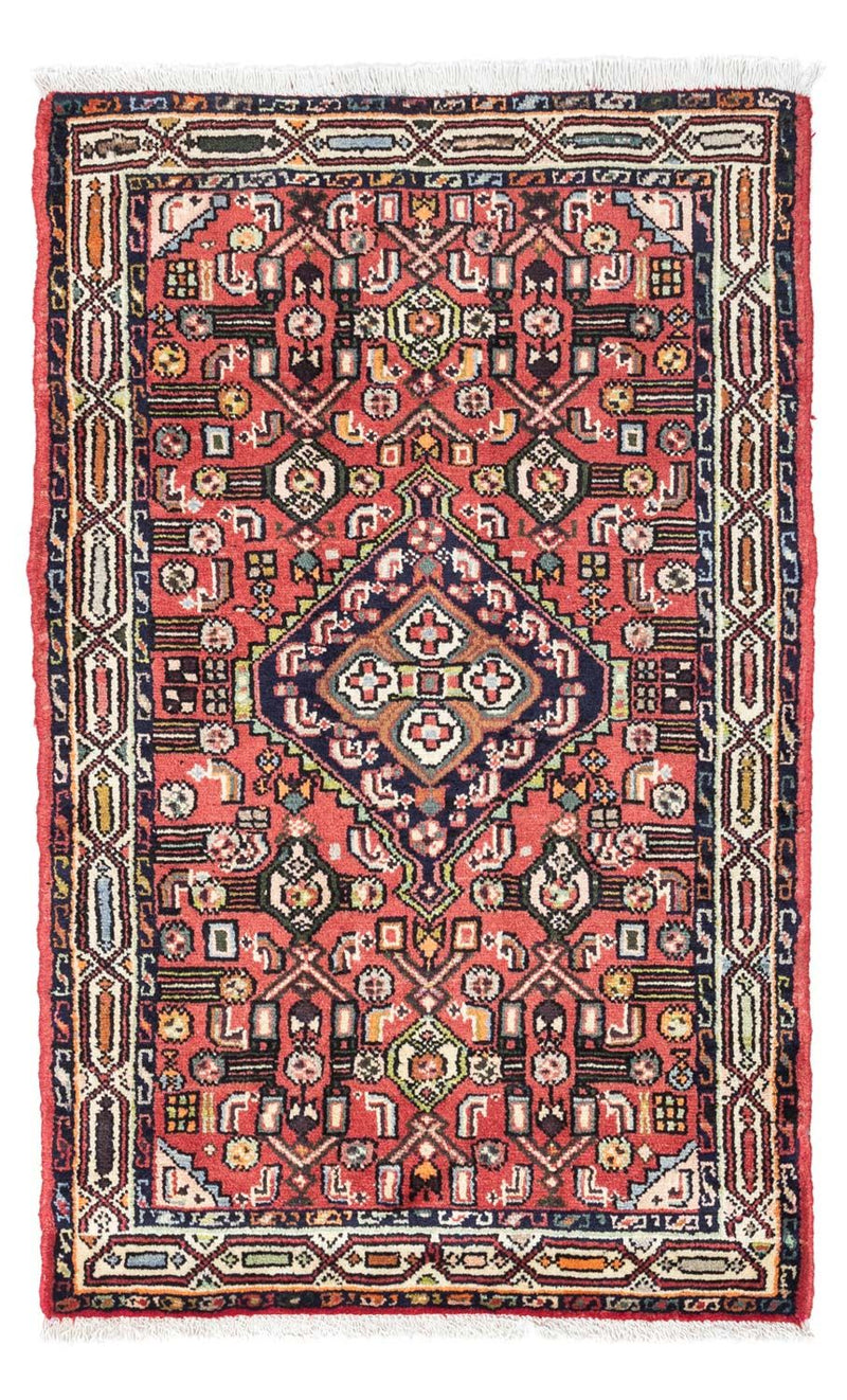 Persisk tæppe - Nomadisk - 125 x 80 cm - lysrød