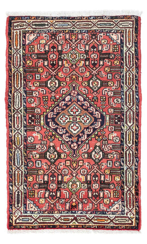 Persisk tæppe - Nomadisk - 125 x 80 cm - lysrød