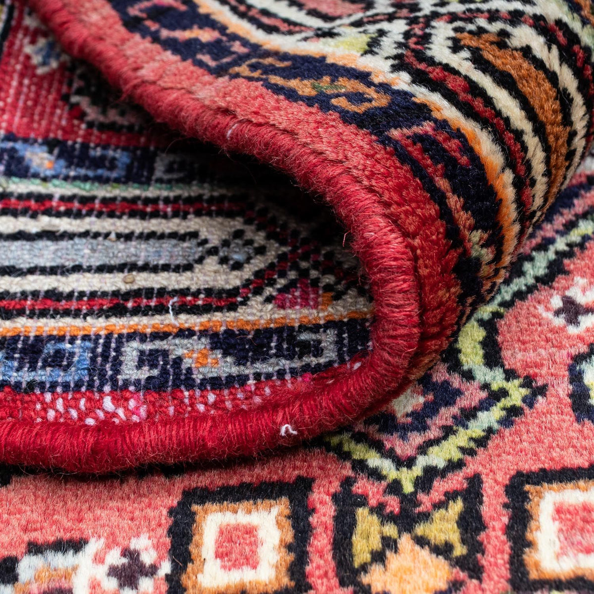 Persisk tæppe - Nomadisk - 125 x 80 cm - lysrød