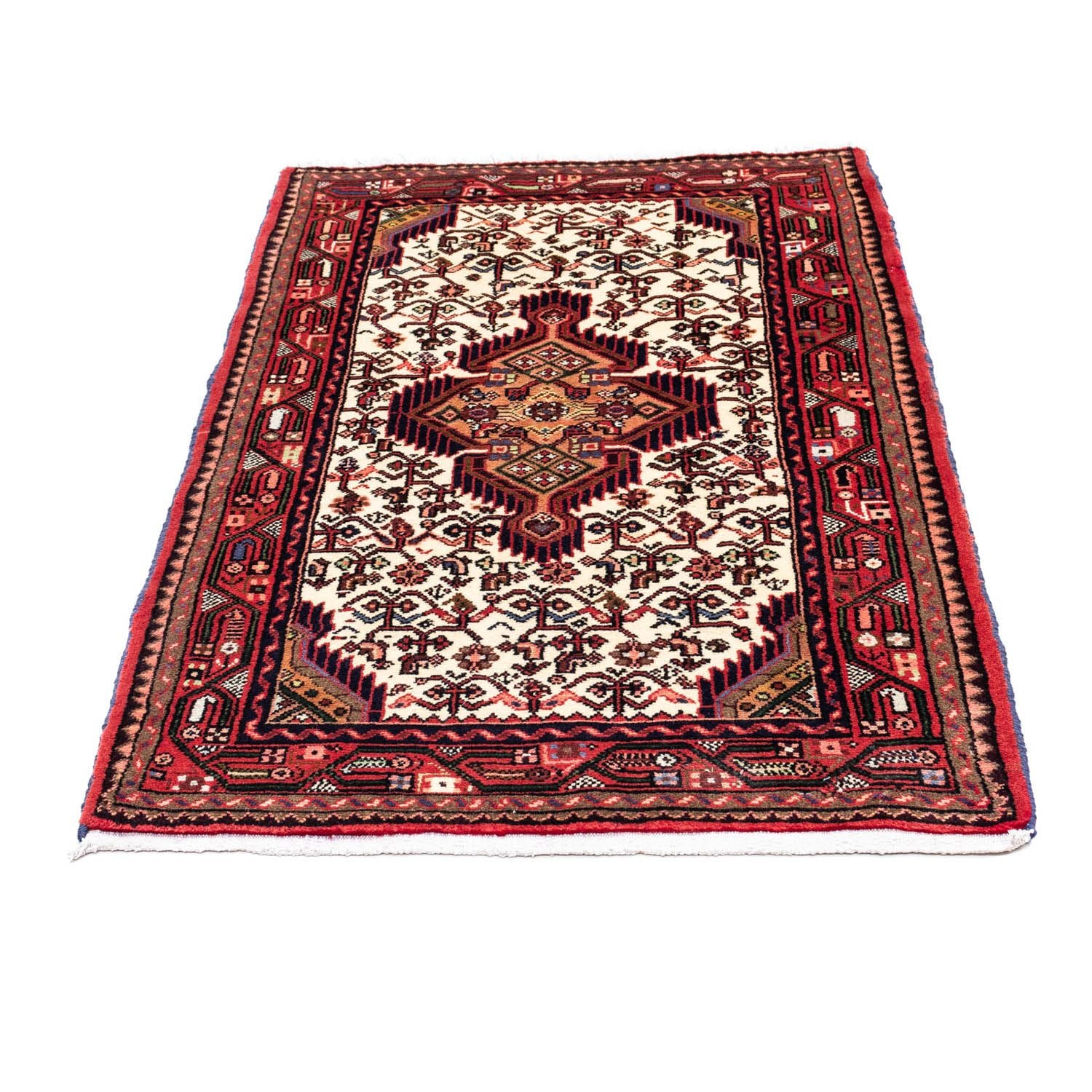 Persisk tæppe - Nomadisk - 125 x 80 cm - beige