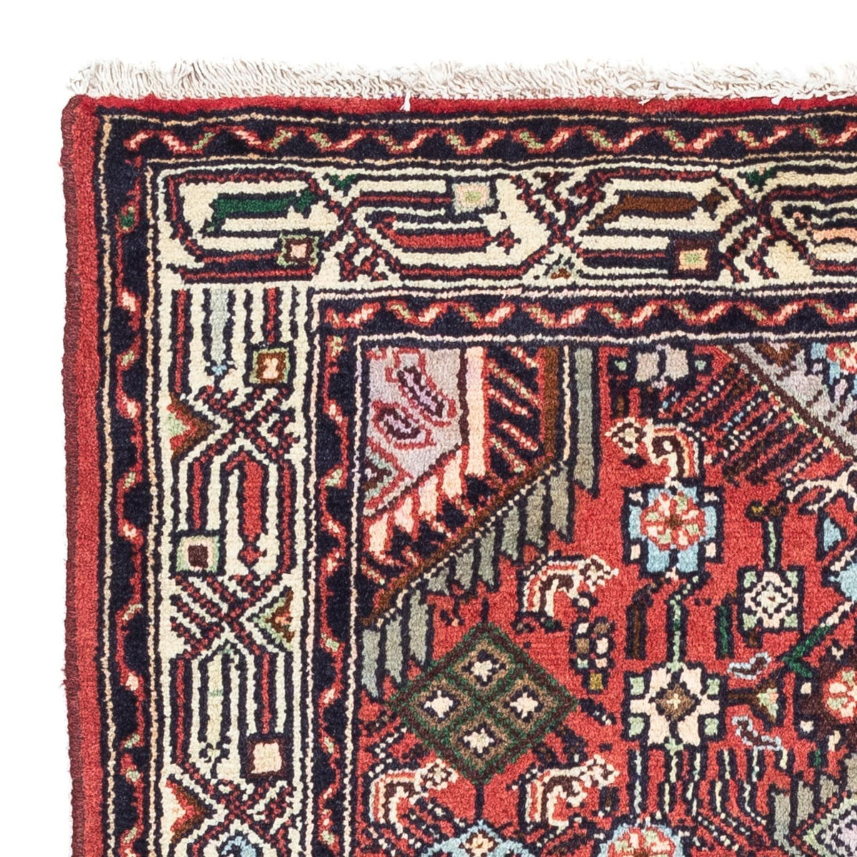 Persisk tæppe - Nomadisk - 125 x 80 cm - lysrød