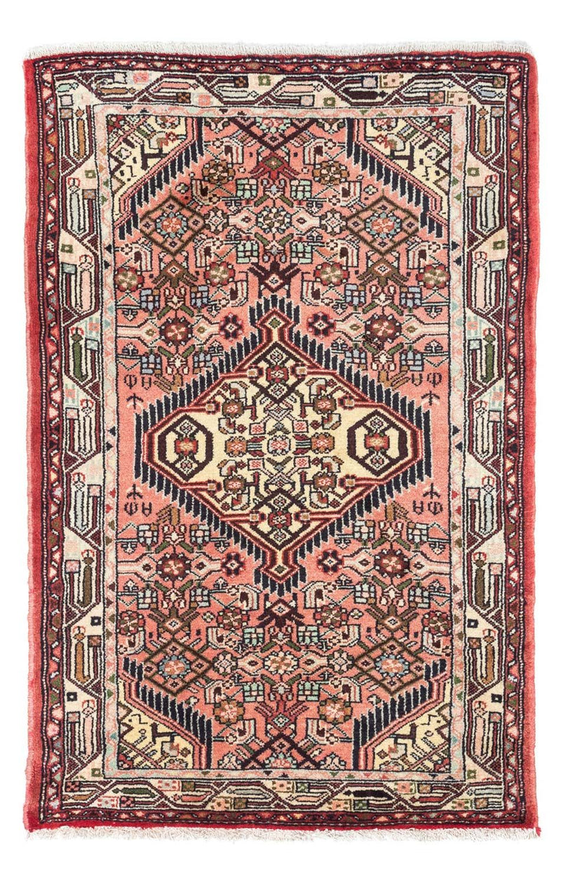 Persisk tæppe - Nomadisk - 125 x 80 cm - lysrød