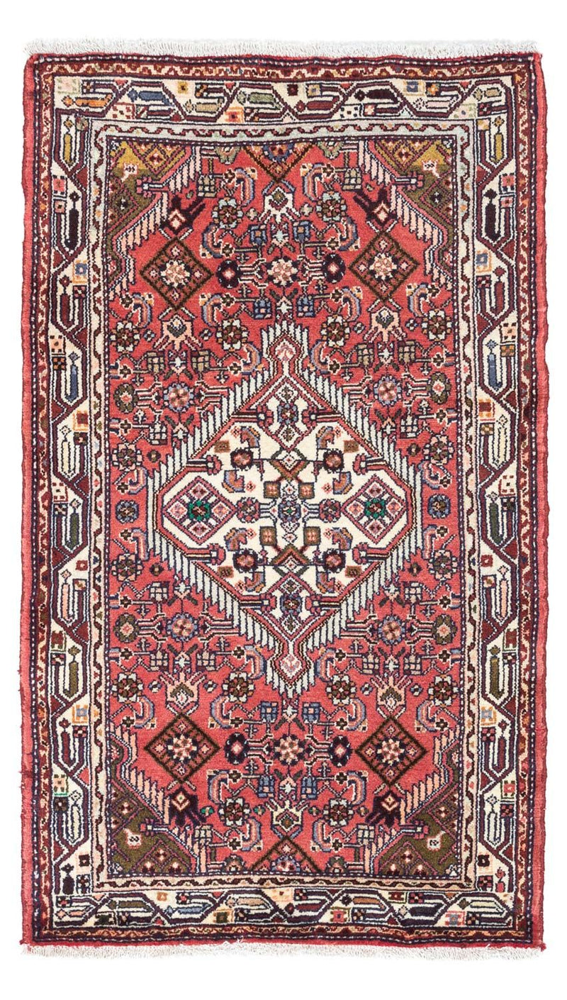 Persisk tæppe - Nomadisk - 125 x 80 cm - lysrød