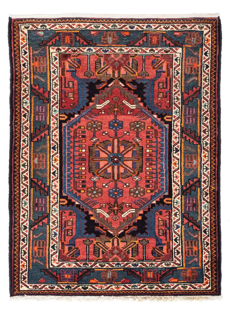 Persisk tæppe - Nomadisk - 118 x 83 cm - lysrød