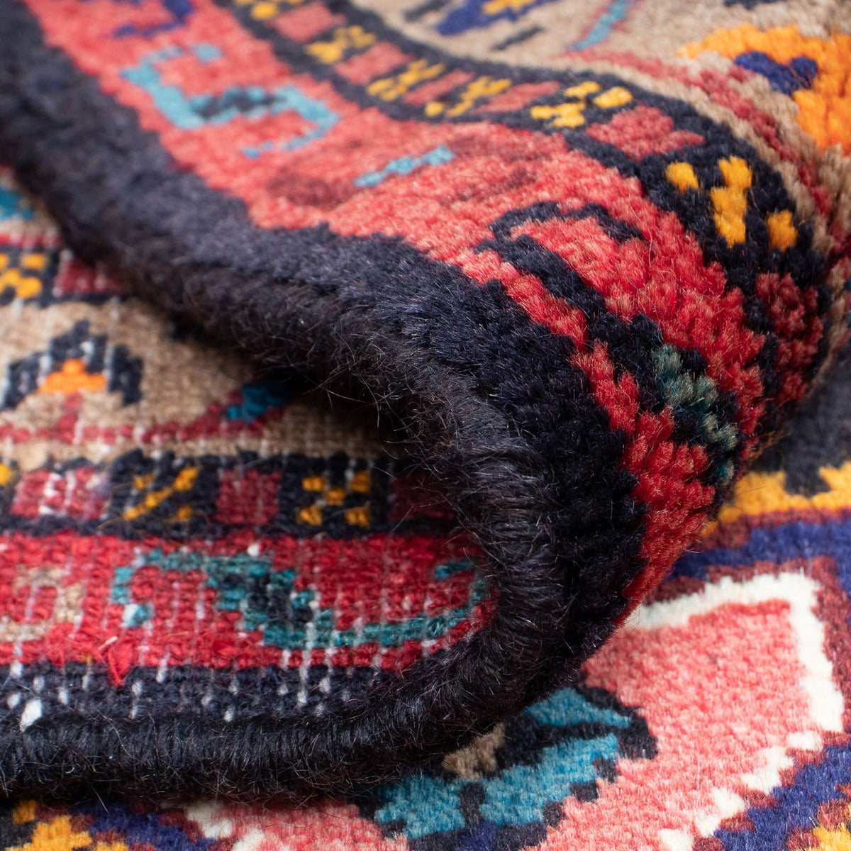 Persisk tæppe - Nomadisk - 120 x 85 cm - lysrød