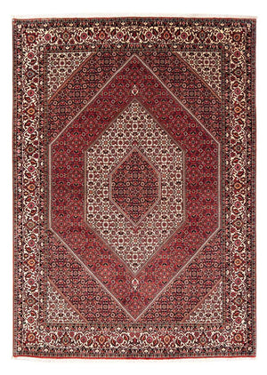 Persisk tæppe - Bijar - 242 x 170 cm - rød