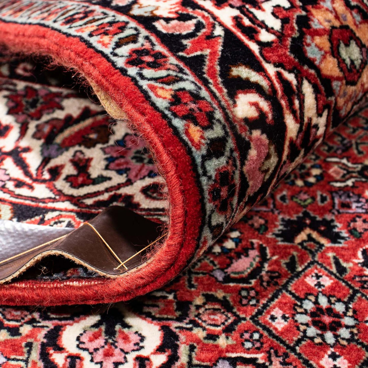 Persisk tæppe - Bijar - 242 x 170 cm - rød