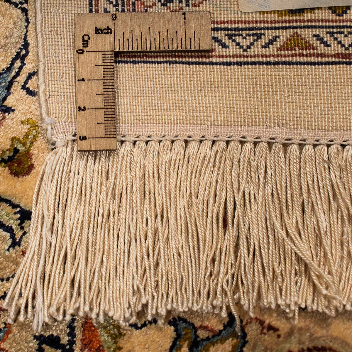 Persisk tæppe - Ghom - 204 x 129 cm - lys brun