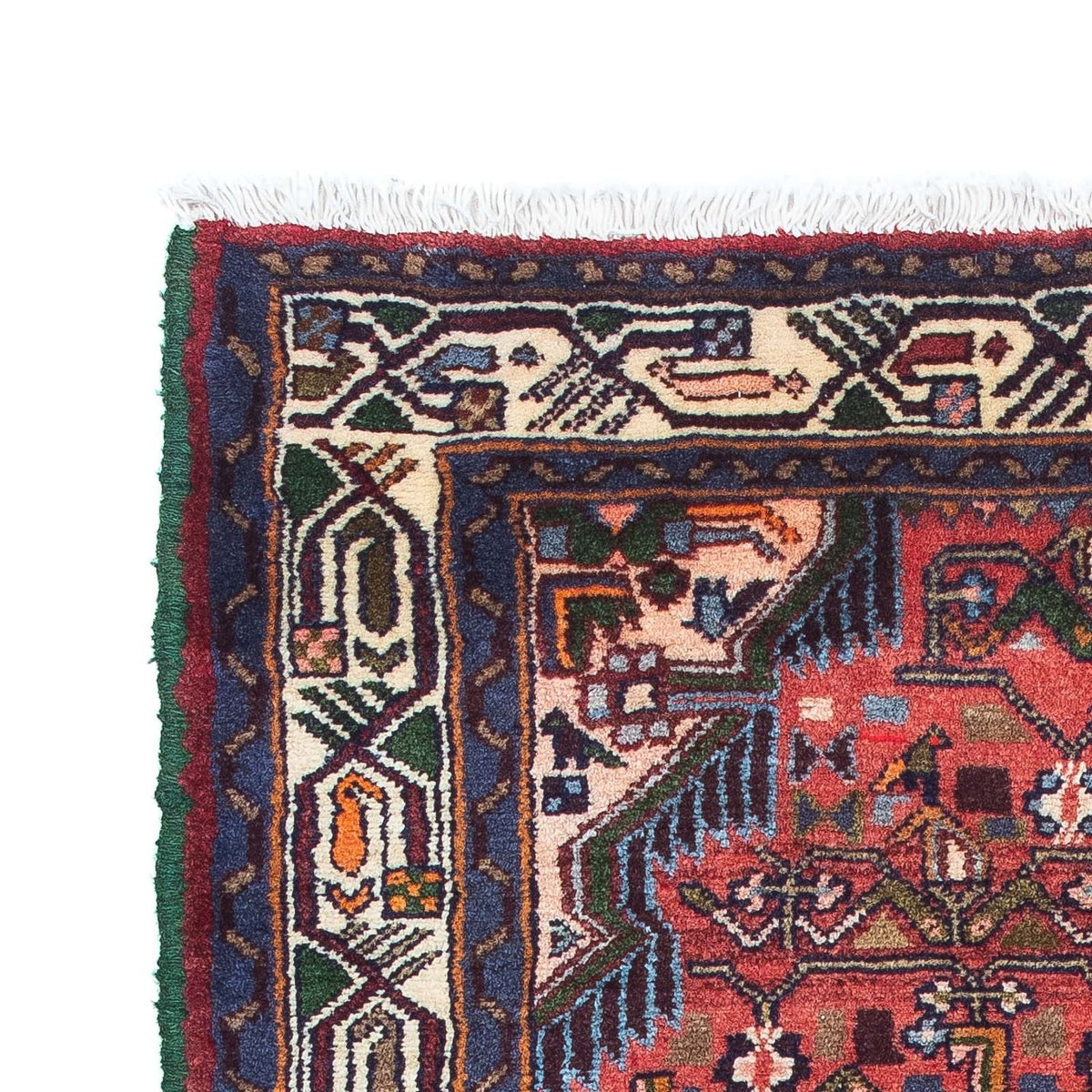 Persisk tæppe - Nomadisk - 125 x 80 cm - rød