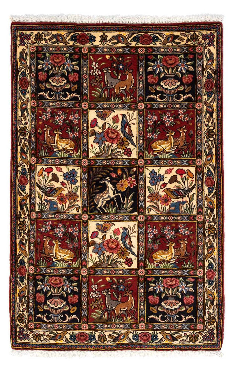 Persisk tæppe - Nomadisk - 162 x 107 cm - mørkerød