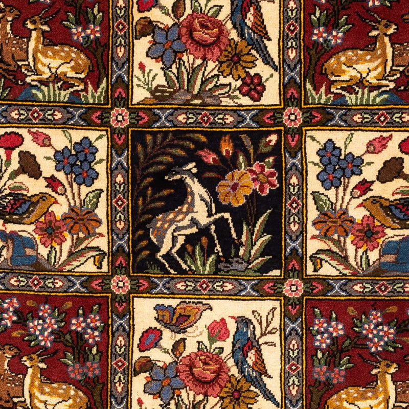 Persisk tæppe - Nomadisk - 162 x 107 cm - mørkerød