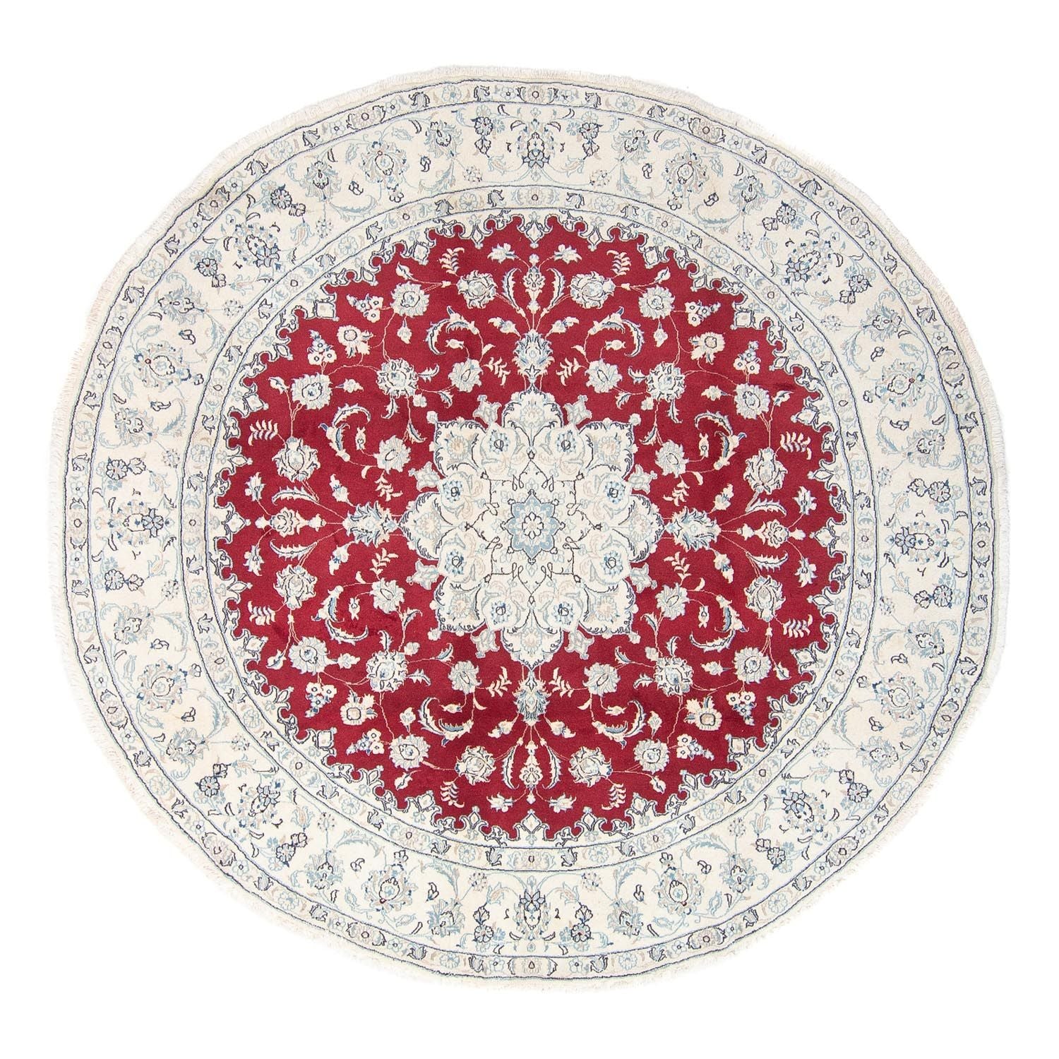 Persisk tæppe - Nain - Royal rundt  - 90 x 60 cm - rød