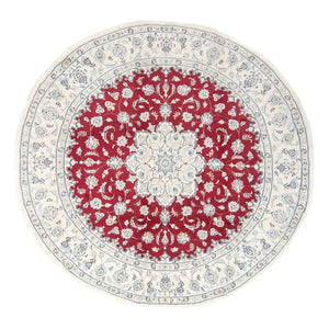Persisk tæppe - Nain - Royal rundt  - 90 x 60 cm - rød