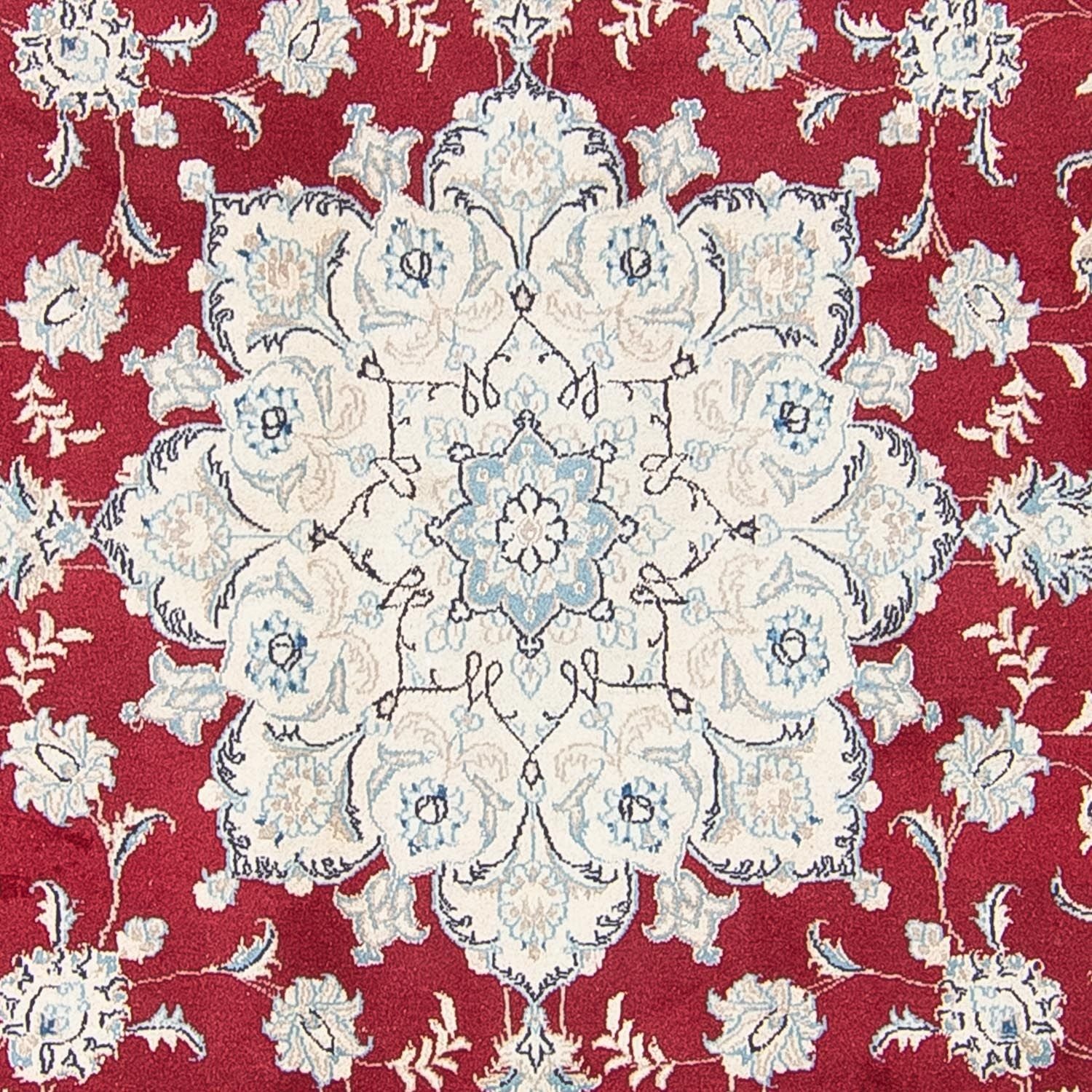 Persisk tæppe - Nain - Royal rundt  - 90 x 60 cm - rød