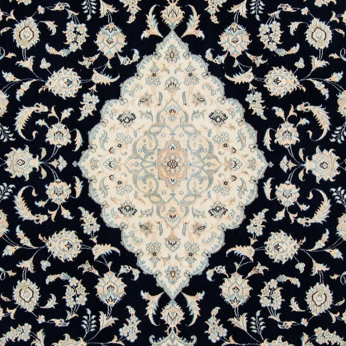 Persisk tæppe - Nain - Royal - 300 x 204 cm - sort