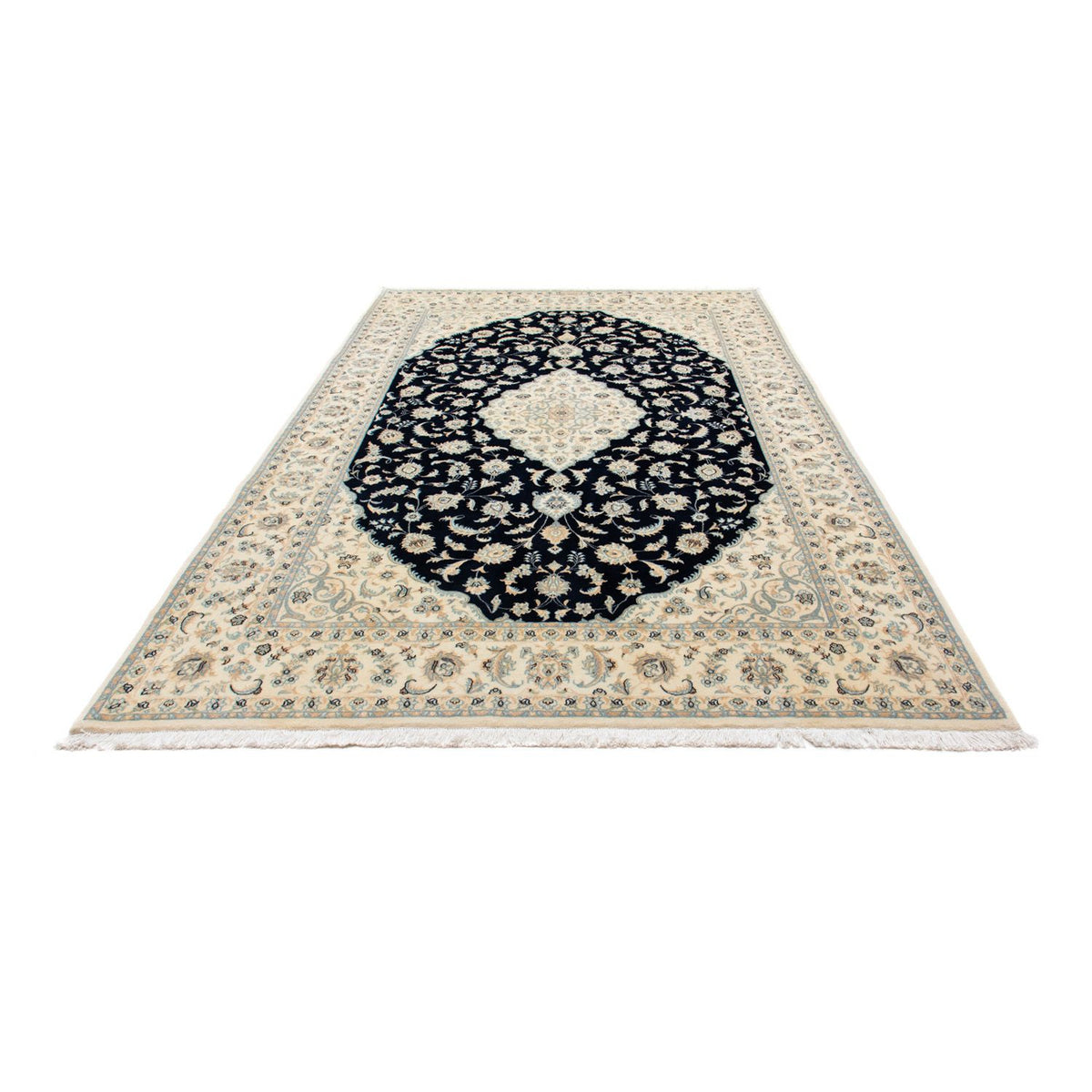 Persisk tæppe - Nain - Royal - 300 x 204 cm - sort