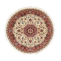 Persisk tæppe - Tabriz - Royal rundt  - 145 x 145 cm - beige