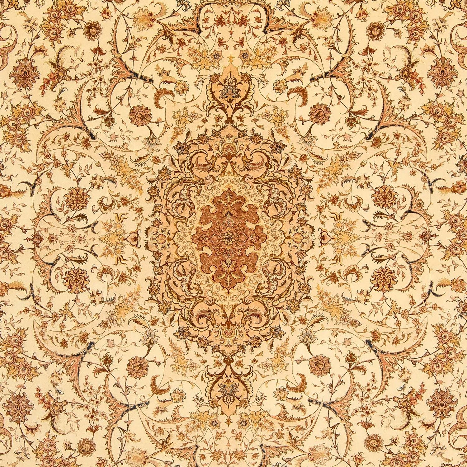Persisk tæppe - Tabriz - Royal - 350 x 251 cm - lys brun