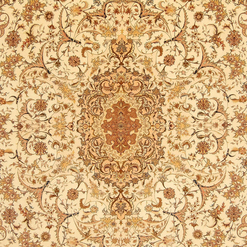 Persisk tæppe - Tabriz - Royal - 350 x 251 cm - lys brun