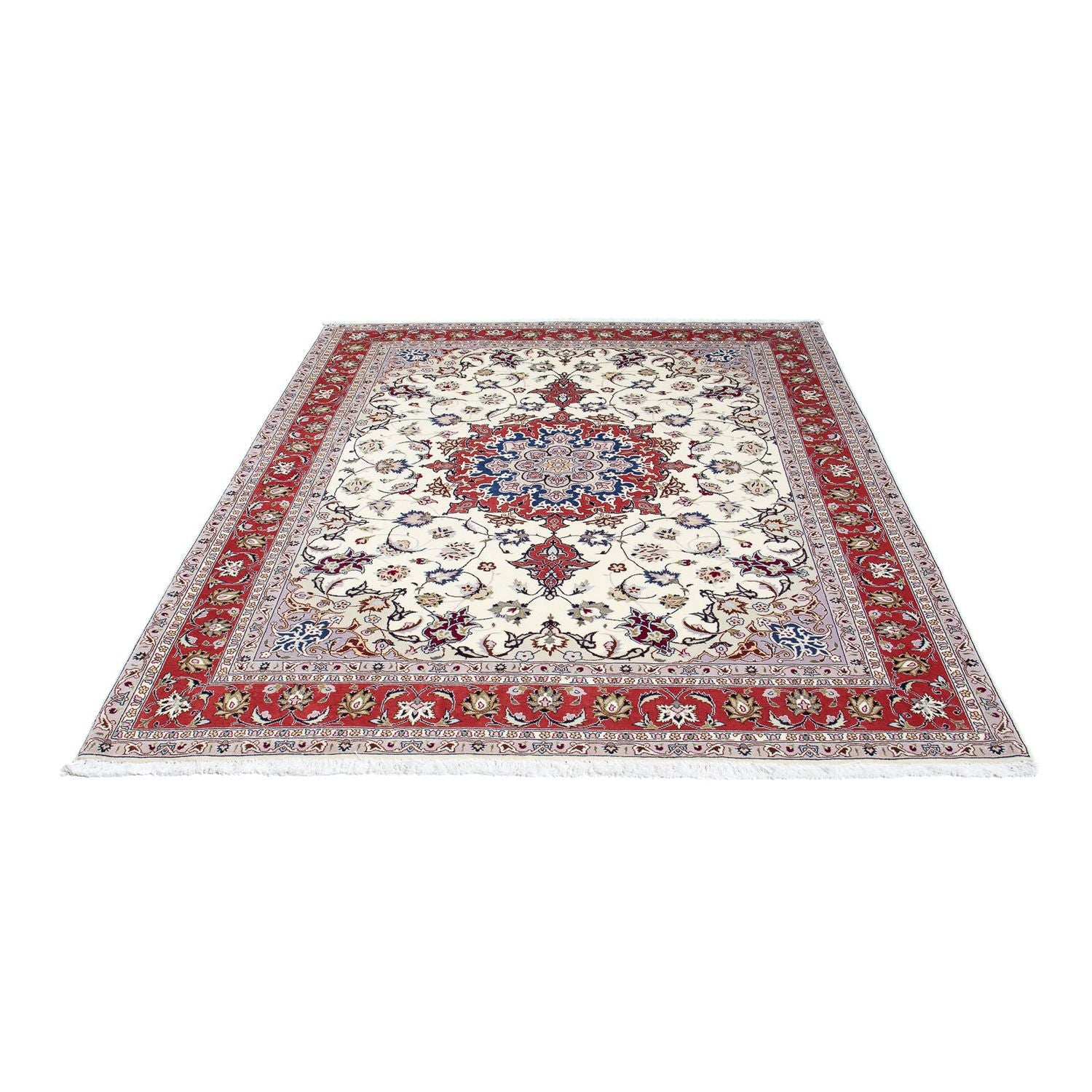 Persisk tæppe - Tabriz - Royal - 194 x 154 cm - beige