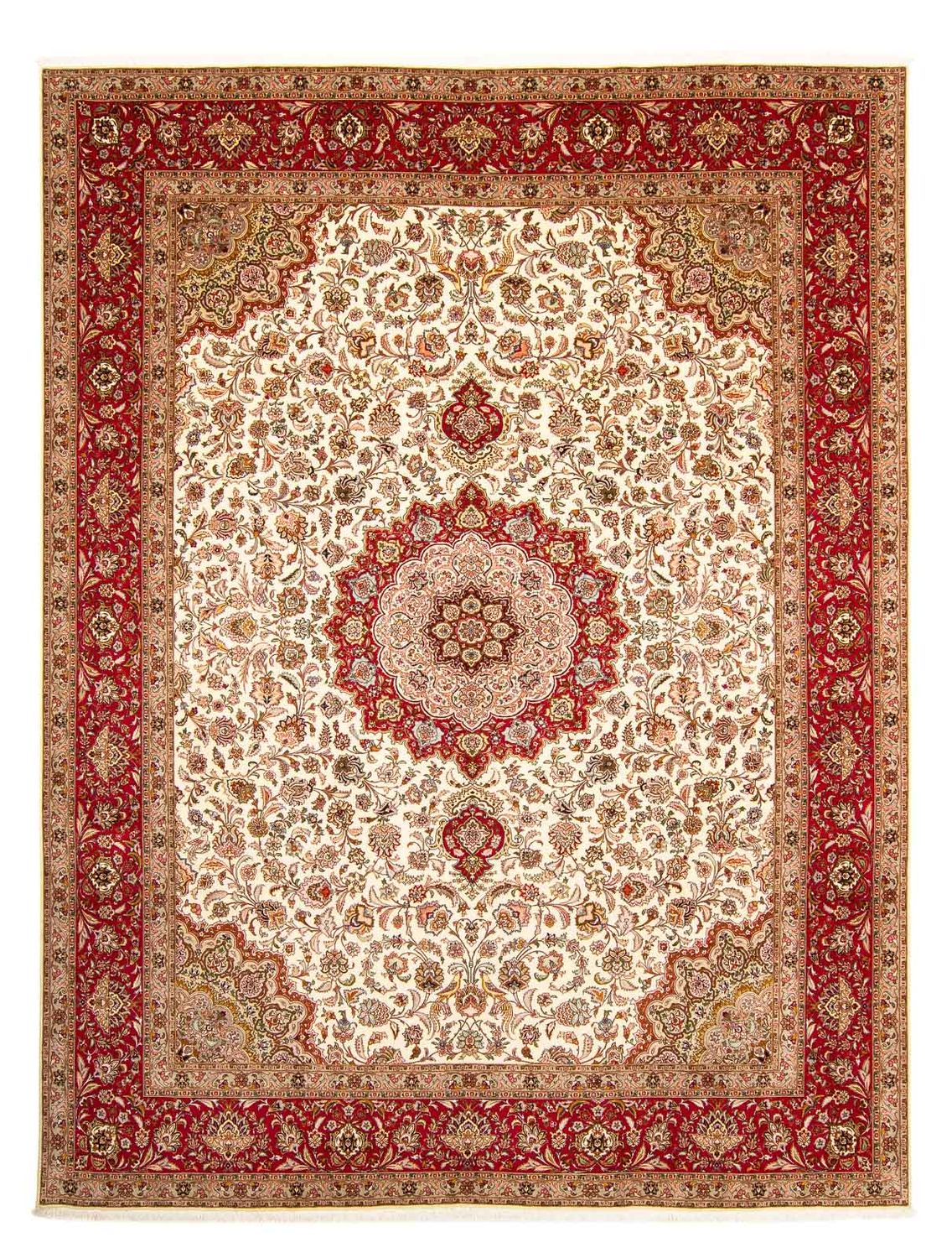 Persisk tæppe - Tabriz - Royal - 400 x 302 cm - rød