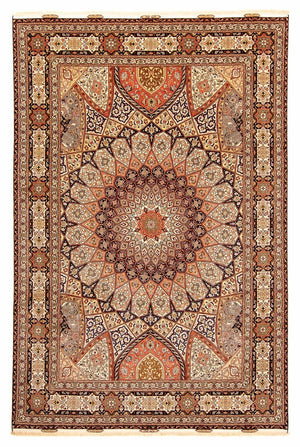Persisk tæppe - Tabriz - Royal - 352 x 247 cm - flerfarvet