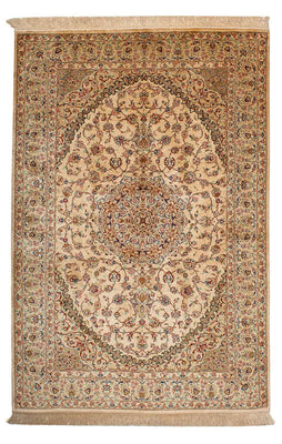 Persisk tæppe - Ghom - 195 x 131 cm - beige