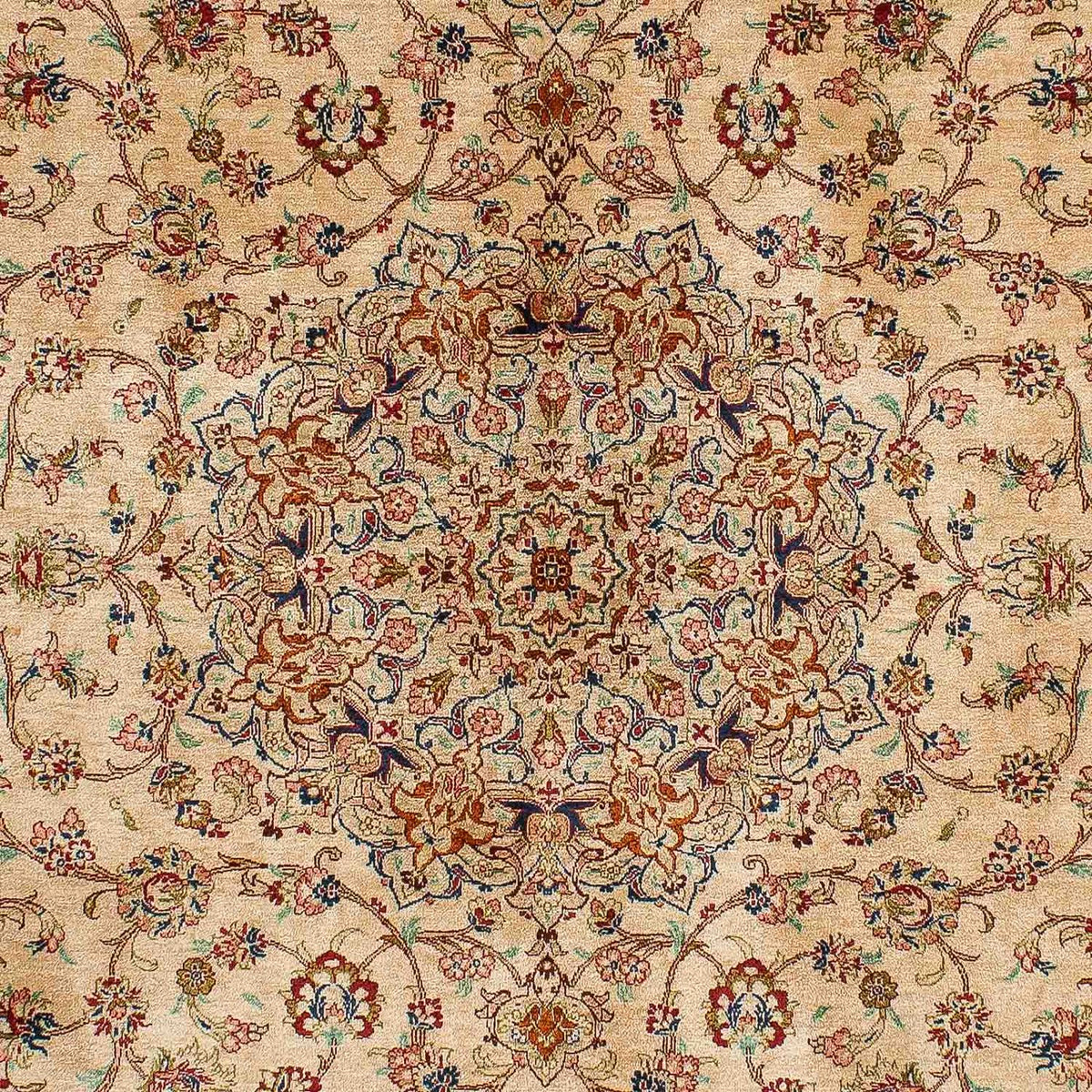 Persisk tæppe - Ghom - 195 x 131 cm - beige