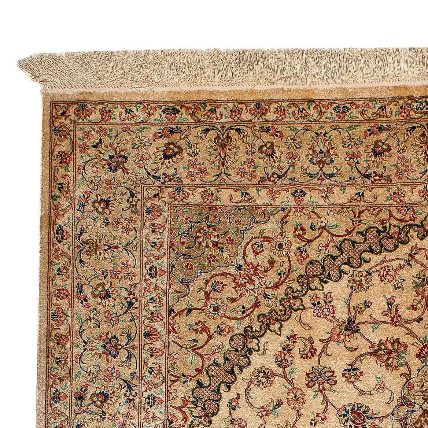 Qom Tæppe 195x131cm - Persisk tæppe