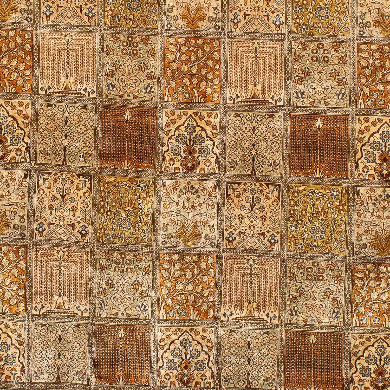 Silketæppe - Ghom Silk - Premium - 200 x 132 cm - flerfarvet