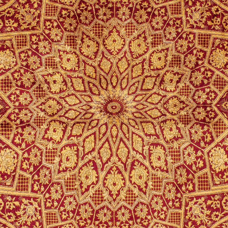 Silketæppe - Ghom Silk - Premium - 216 x 132 cm - mørkeblå