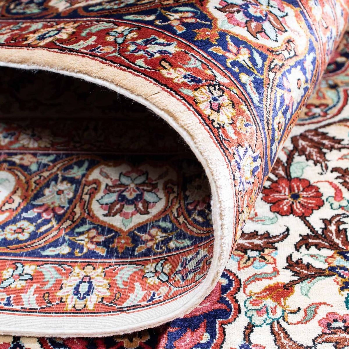 Persisk tæppe - Ghom - 148 x 102 cm - beige